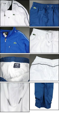 LACOSTEラコステキッズ上下組WJ7980ジュニアBoysTaffetaTracksuitトラックスーツ