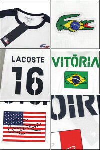 ラコステキッズTシャツLACOSTEボーイズWORLDSUPPORTERTEETJ6567ブラジルフランス10P18Jun16