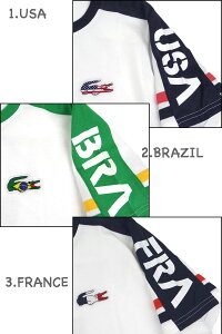 ラコステキッズTシャツLACOSTEボーイズWORLDSUPPORTERTEETJ6567ブラジルフランス10P18Jun16