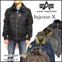 アルファ フライトジャケット メンズ alpha INJECTOR X ミリタリー