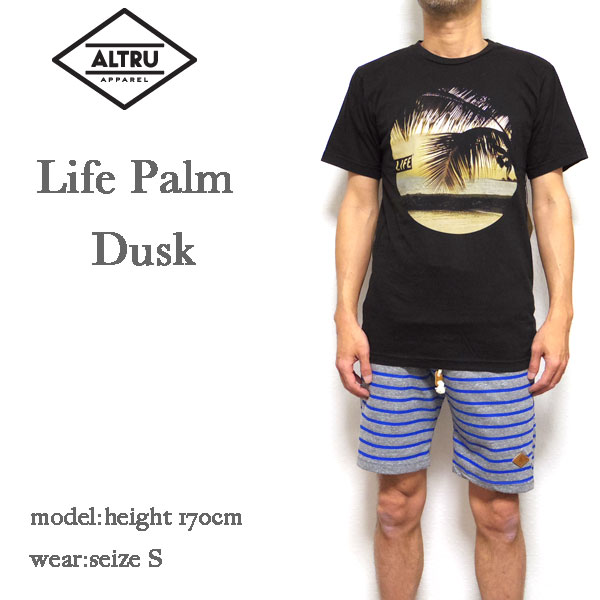 乐天商城 - Tシャツ メンズ ALTRU アルトゥルー LIFE PALM DUSK オールトゥルー ブランド ティーシャツ S M L XL