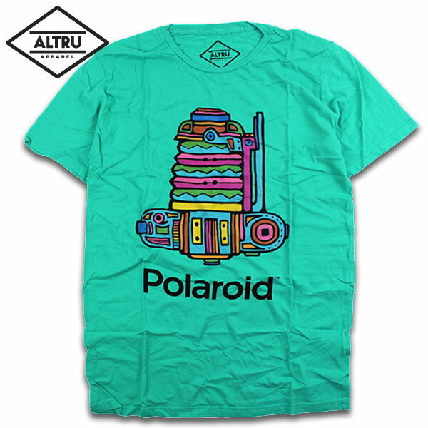 樂天商城 - ALTRU Tシャツ メンズ 半袖 Polaroid Geometric USA製 ポラロイド フォトT グラフィックT レトロ ストリート コットン Dublin グリーン