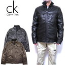 カルバンクライン ジャケット メンズ PU レザー アウター ブランド 冬 Calvin Klein Synthetic Leather Hipster Jacket CM091207