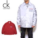 カルバンクライン ジャケット メンズ コーチ アウター Calvin Klein Printed Coaches Jacket 冬 ブランド 40CM519 セール