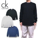 カルバンクライン ロンt ワッフル Tシャツ 長袖 ジーンズ Calvin Klein Jeans WAFFLE BADGE CREW Tee 2024秋冬 4...