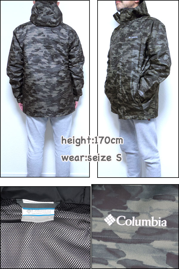 コロンビア COLUMBIA ジャケット メンズ Watertight Printed ウォータータイト マウンテンパーカー 迷彩 S M L XL