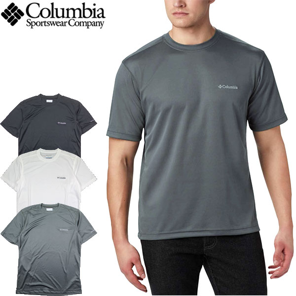 コロンビア Tシャツ メンズ コロンビア Tシャツ メンズ 半袖 速乾性 紫外線 COLUMBIA Meeker Peak Crew AM6844 ブランド セール