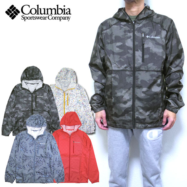 コロンビア ジャケット メンズ アウター COLUMBIA Flash Forward Printed Windbreaker ブランド 21新作 ウィンドブレイカー 迷彩 S-XL