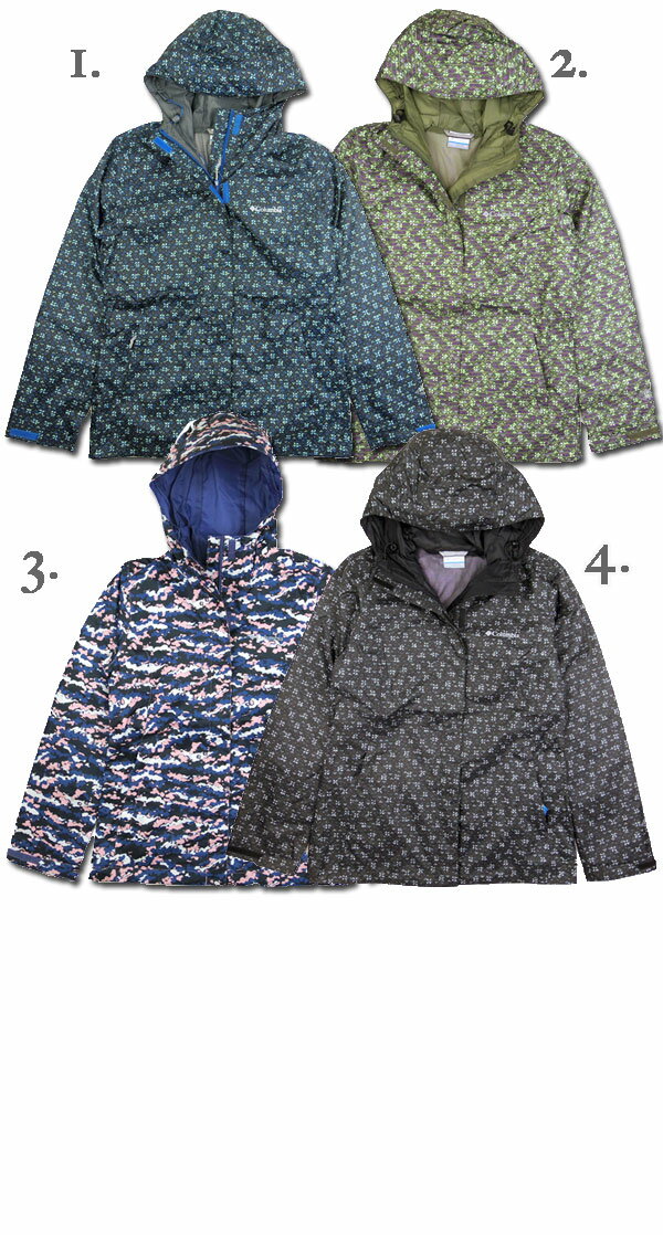 コロンビア Columbia レディース ジャケット Arcadia Print Jacket 迷彩 マウンテンパーカ レイン XS S M L