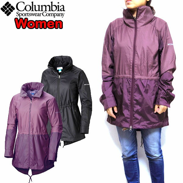 コロンビア レディース ジャケット アウター Columbia Sustina Springs Long Lined Windbreaker