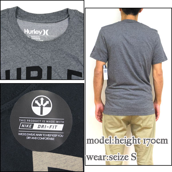 ハーレー Tシャツ メンズ 速乾 半袖 WORTH HURLEY ティーシャツ NIKE ドライフィッ...