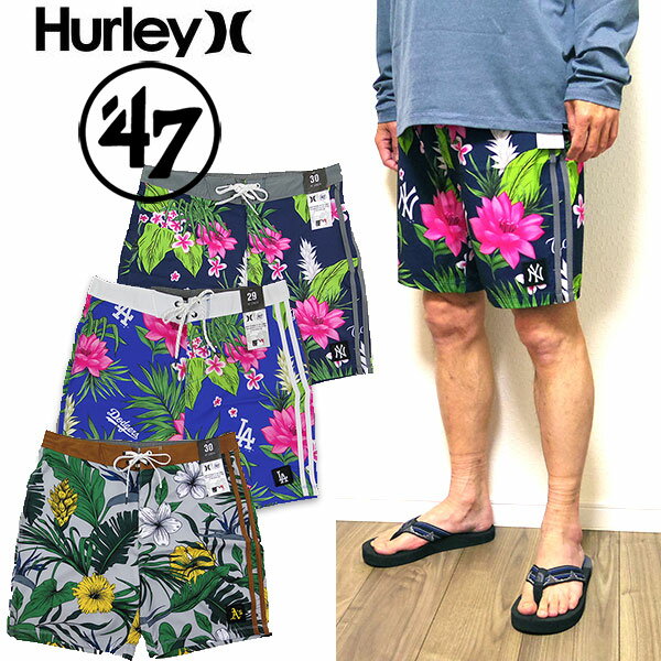 ハーレー サーフパンツ メンズ ファントム 速乾 水着 PHANTOM TAILGATE TROPICS BOARDSHORTS 18" メジャーリーグ コラボ