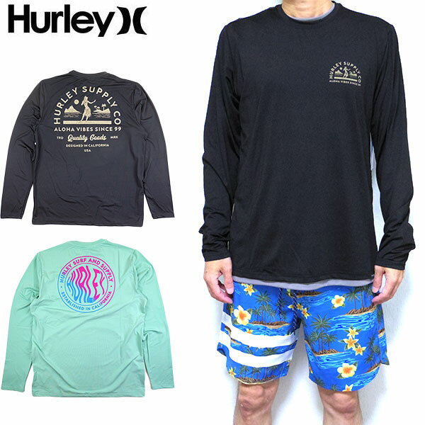 ハーレー ラッシュガード tシャツ 長袖 メンズ HURLEY 水着 EVERYDAY HYBRID UPF サーフT 2023春夏 ブランド MAT0000850