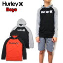 HURLEY ハーレー キッズ Tシャツ 長袖 BOYS DRI-FIT FLOW PULLOVER ボーイズ パーカー