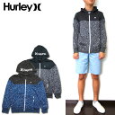 ハーレー キッズ パーカー HURLEY BOYS PRINTED DRI-FIT SOLAR ZIP ジャージ 男の子 120 130 140 150 160 170