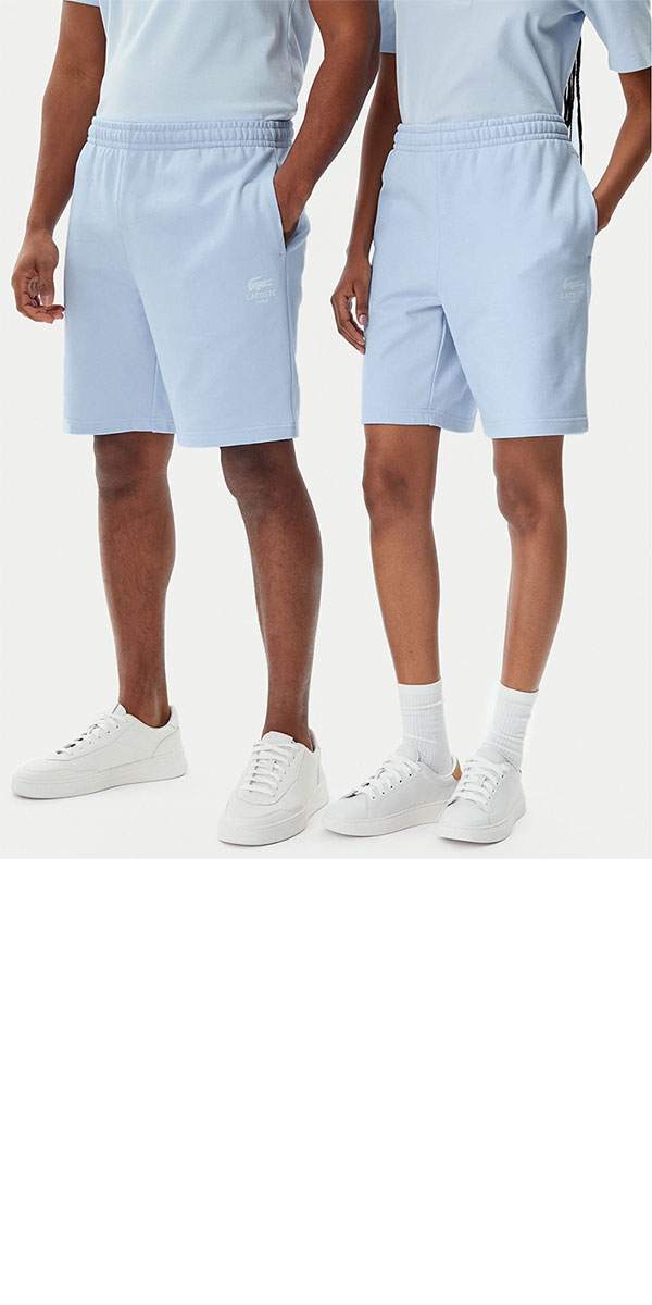 ラコステ LACOSTE ハーフパンツ スウェット メンズ レディース Printed Cotton Fle...