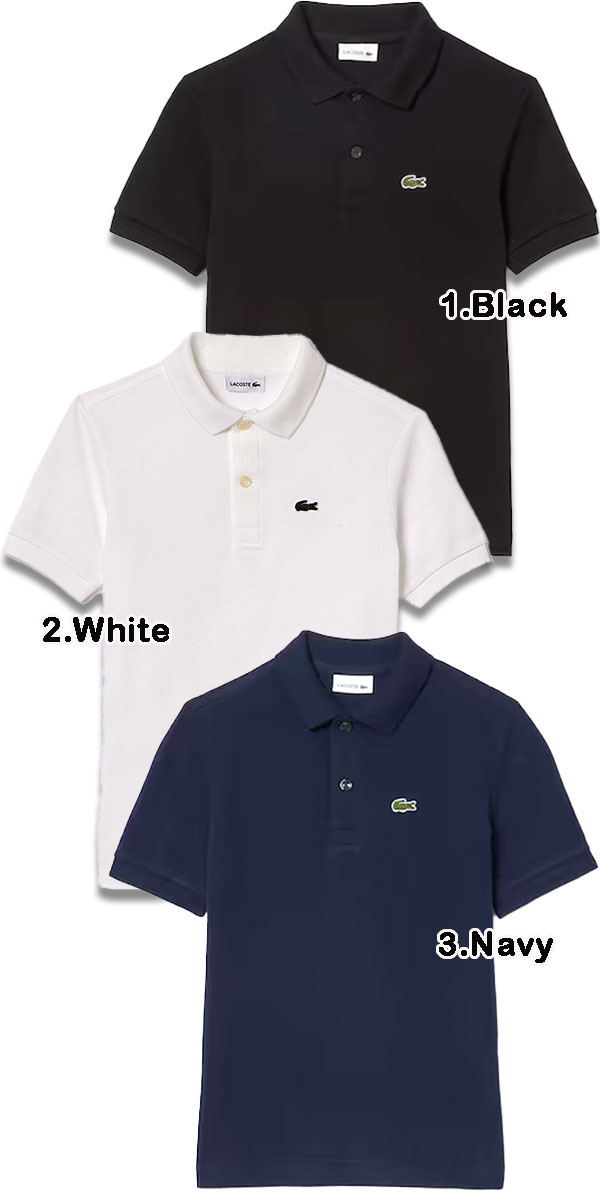 �饳���� ���å� �ݥ������ Ⱦµ LACOSTE �ܡ����� BOYS PIQUE POLO �� �� L1812 PJ2909 ������ �֥��� 120 130 140 150 160