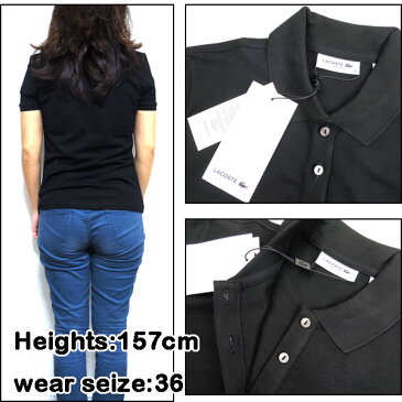ラコステ LACOSTE ポロシャツ レディース ストレッチ PF7845 SLIM FIT STRETCH MINI PIQUE POLO ブランド XS S M L