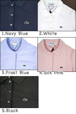 ラコステ LACOSTE ポロシャツ レディース ストレッチ Womens 5 Button Stretch Pique Polo 鹿の子 ビズポロ