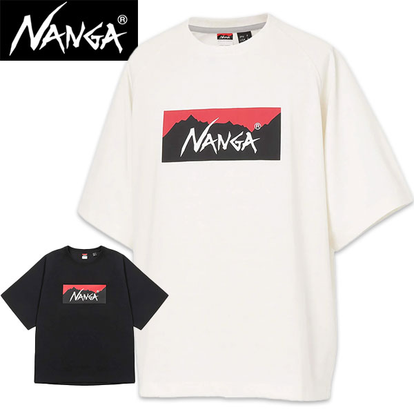 ナンガ NANGA Tシャツ 半袖 ECO HYBRID BOX LOGO LOOSE FIT TEE ティーシャツ エコハイブリッド ボック..