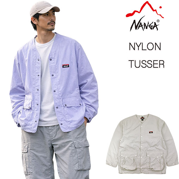 Rakuten - ナンガ NANGA ノーカラー ジャケット メンズ NYLON TUSSER NO COLLAR JACKET NW2411-1D501 2025春 ナイロンタッサー