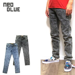 NEO BLUE カラー スキニー デニム メンズ COMFORT SKINNY DENIM ネオブルー ストレッチ入