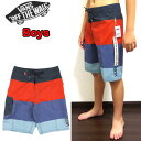 ヴァンズ バンズ 水着 キッズ サーフパンツ 男の子 VANS BOYS OFF THE WALL BOARDSHORT ボードショーツ セール