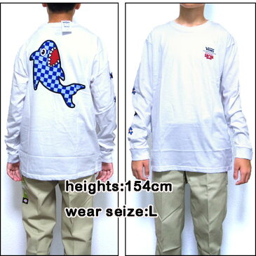 バンズ ロンT キッズ VANS Tシャツ 長袖 BOYS SHARK WEEK L/S TEE 19新作