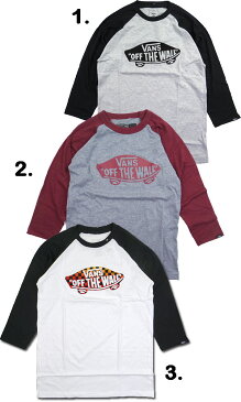 バンズ VANS キッズ Tシャツ BOYS OTW RAGLAN TEE ジュニア 7部袖 ロンT 120 130 140 150 160 170