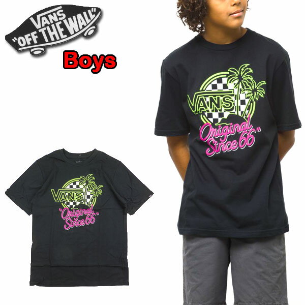 バンズ キッズ Tシャツ VANS ボーイズ BOYS NEO PALM TEE ブランド ロゴ 半袖 2021春夏 おしゃれ