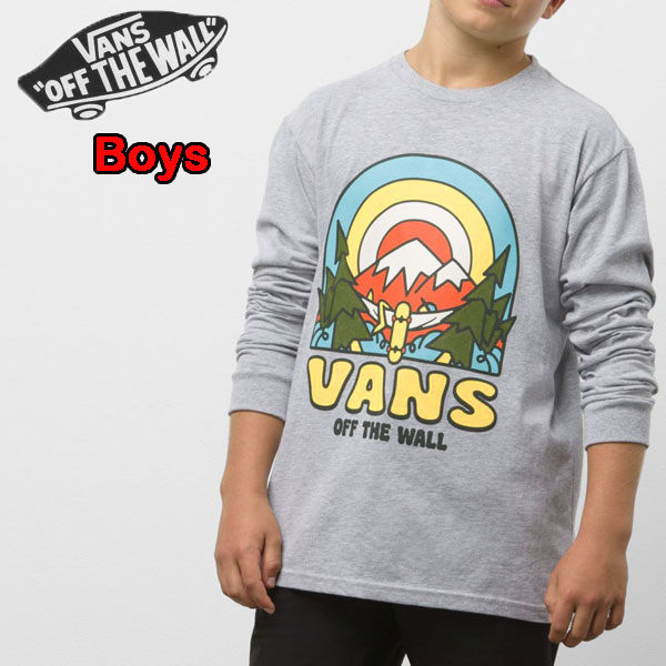 バンズ ロンt VANS キッズ Tシャツ 長袖 BOYS MOUNTAIN SK8 TEE ブランド ティーシャツ