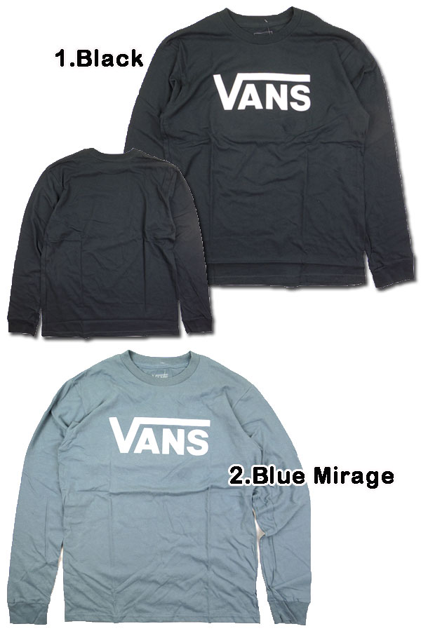 バンズ Tシャツ 長袖 ロンT VANS キッズ BOYS CLASSIC LOGO TEE ボーイズ クラシック ロゴ 男の子 120 130 140 150 160 170cm