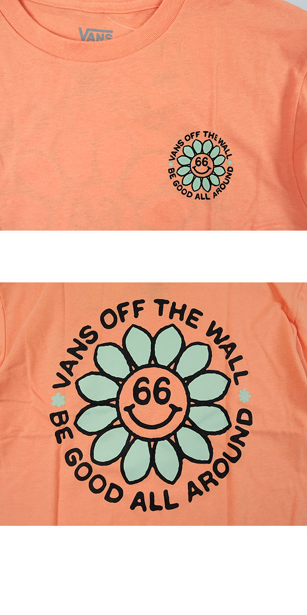 ヴァンズ バンズ キッズ Tシャツ 半袖 ボーイズ VANS BOYS PEACE OF MIND TEE ブラ...