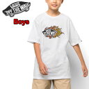 バンズ キッズ Tシャツ 半袖 VANS BOYS FLAME TEE ティーシャツ ブランド フレームロゴ 春夏