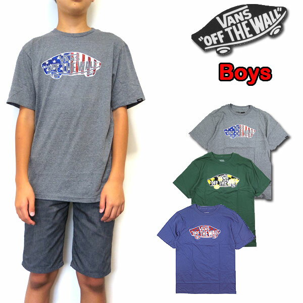 バンズ VANS キッズ Tシャツ 半袖 BOYS OTW LOGO FILL ジュニア ティーシャツ ブランド 22新作 130 140 150 160 170