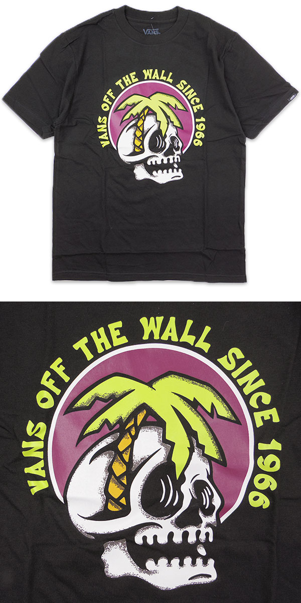 ヴァンズ キッズ Tシャツ 半袖 VANS BOYS PALM VISIONARY TEE スカル ロゴ 男の子 ...