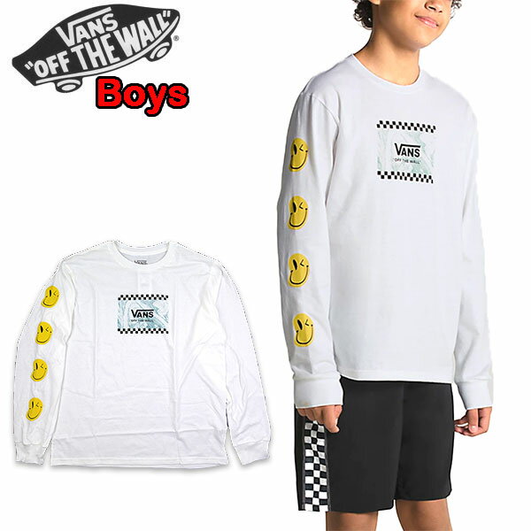 バンズ キッズ ロンt Tシャツ 長袖 VANS BOYS MARBLE TEE 長袖 ティーシャツ ロングスリーブ 2023春 新作