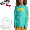 キッズ ラッシュガード 蛍光 男の子 長袖 バンズ 水着 ロンt 男の子 VANS BOYS CLASSIC CHECKER SUN tシャツ ブランド 2023夏