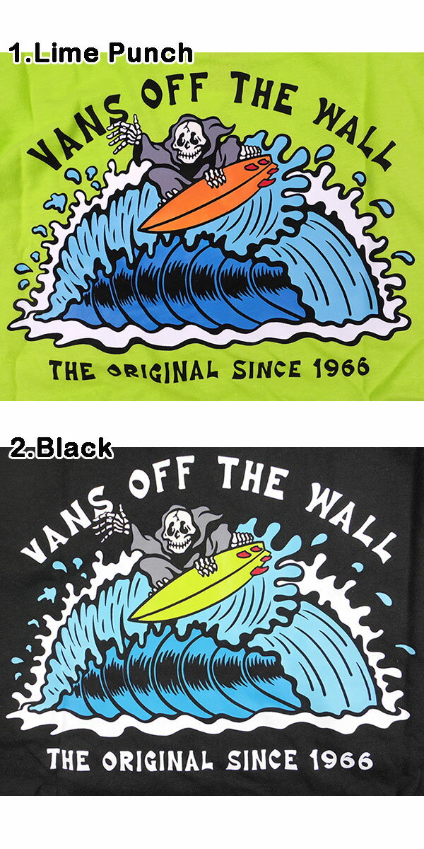 ヴァンズ バンズ キッズ Tシャツ 半袖 VANS ボーイズ BOYS RIPPING REAPER TEE ブ...