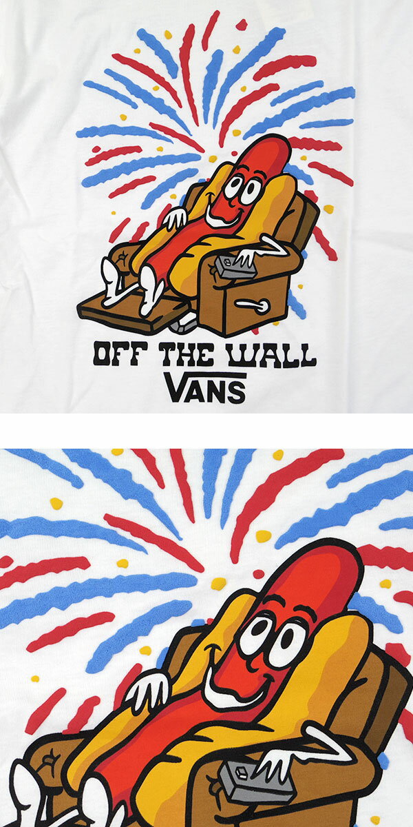 ヴァンズ キッズ バンズ Tシャツ 半袖 VANS BOYS OF THE HOT DOG TEE ジュニア ロ...