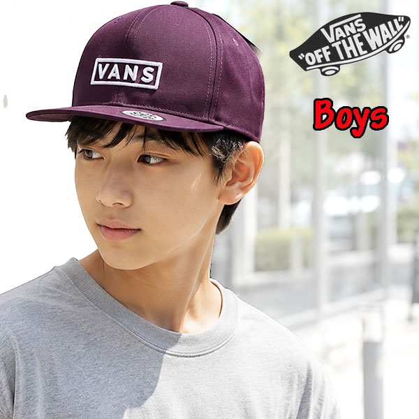 밴즈 VANS 반즈 키즈 캡 EASY BOX SNAPBACK CAP 모자 스냅백 어린이용 브랜드 로고 자수 스케보 USA 모델 2024 가을