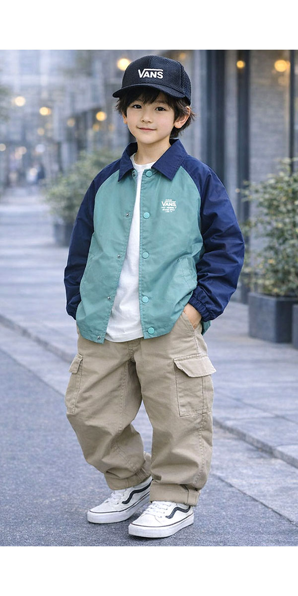 ヴァンズ キッズ バンズ ジャケット VANS BOYS TORREY コーチジャケット ウィンド...