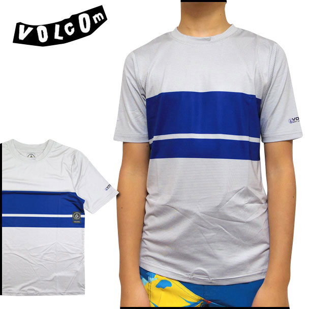 ボルコム キッズ ラッシュガード VOLCOM Boys 3 QUARTA RASHGUARD ボーイズ 水着 半袖 速乾 ストレッチ