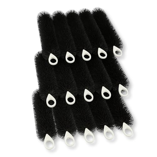 ロールフィルター 20本セット ブラック 濾過 ろ過 水槽 ロールブラシ 吊り下げ 横置き 汚れ除去 外部 ろ材 (40cm)