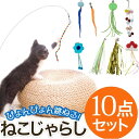 猫 おもちゃ 猫おもちゃ 猫のおもちゃ 猫じゃらし 10点セット 猫グッズ ねずみ 魚 鳥 虫 竿 飽きない ねこおもちゃ 一人遊び 猫用品 ペット用品 運動不足解消