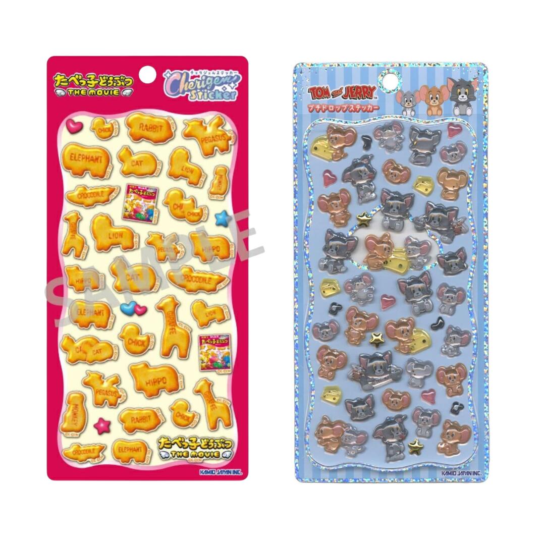 たべっ子どうぶつ トムとジェリー プチドロステッカー THE MOVIE Cherigem Sticker 3DCG チェリージェムステッカー 231506