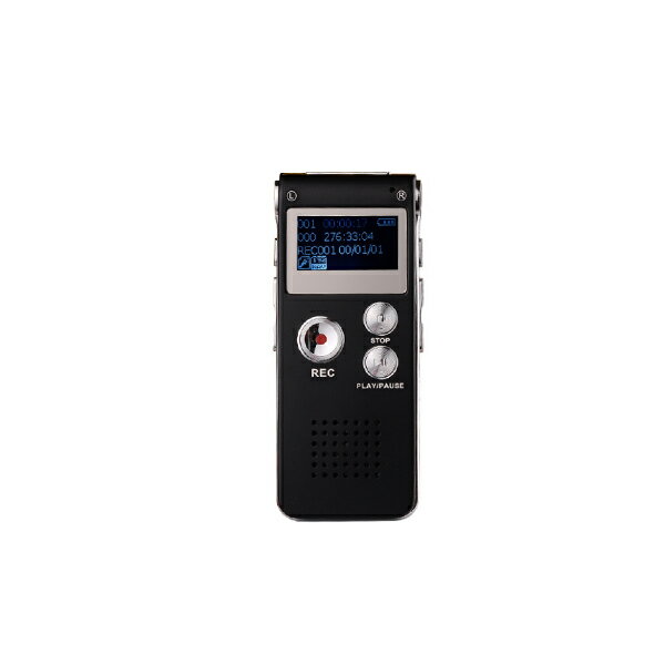 ボイスレコーダー VOICE REC ICレコーダー 録音 防犯 証拠 ボイスメモ 液晶 MP3 WAV