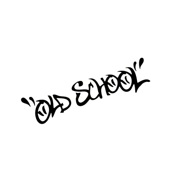 オールドスクール ステッカー old school カスタム ドレスアップ ウォールステッカー