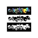 しゃれこうべ ステッカー 髑髏 骸骨 SKULL カスタム カー バイク スカル