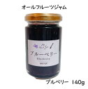 【オールフルーツジャム ブルーベリー 140g】リバースヴィレッジ オリジナル 無添加 加工品 砂糖不使用 オールフルーツ ジャム ノンシュガー 信州産 大粒 ブルーベリー